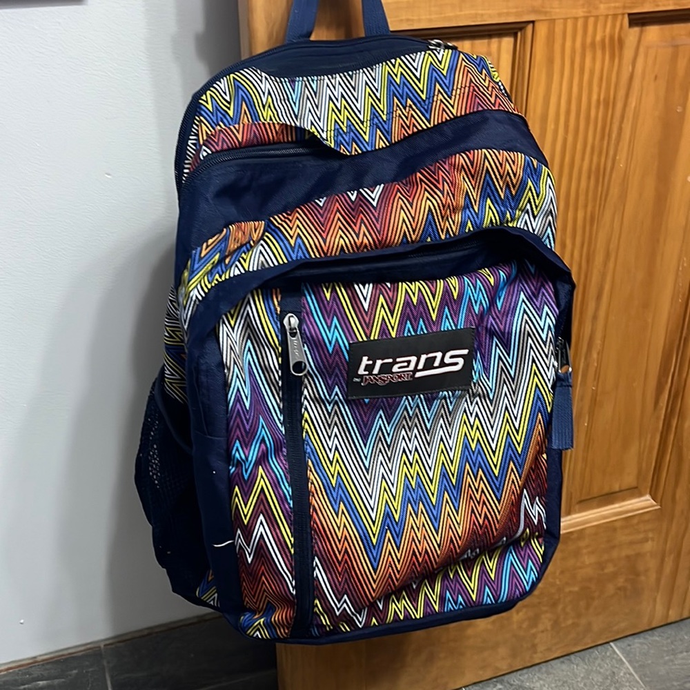 TRANS BY JANSPORT pattern backpack.